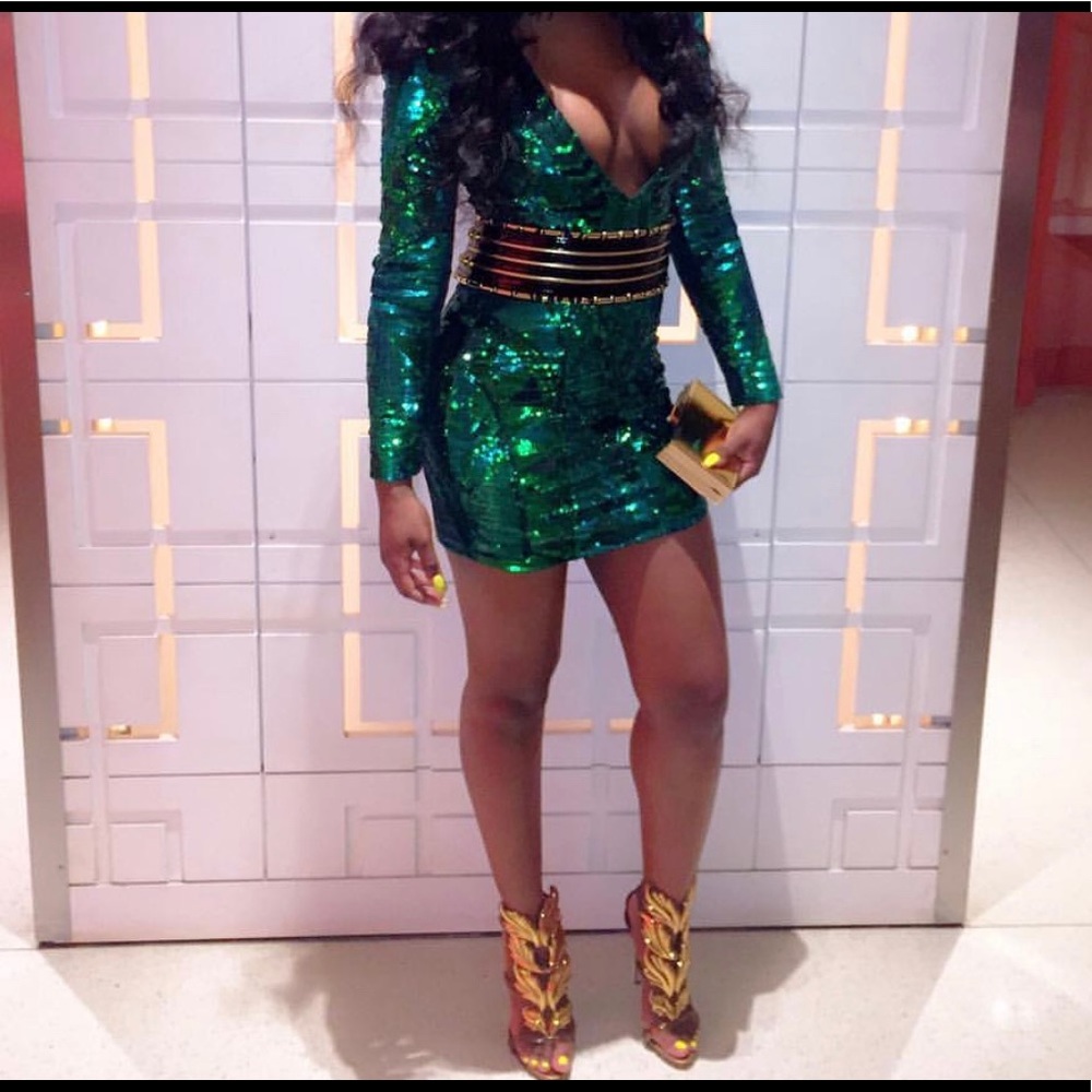 Balmain x HM Collab sequins dress